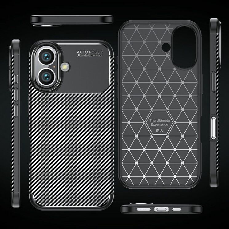 Защитный чехол Deexe Fusion для Apple iPhone 16 - Black: фото 6 из 6