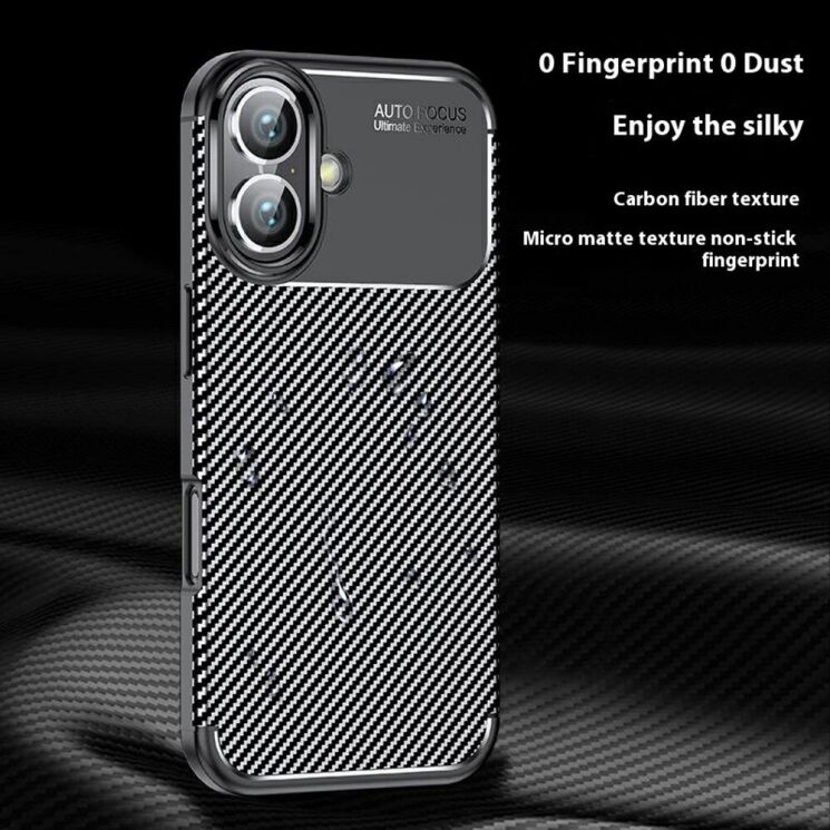 Защитный чехол Deexe Fusion для Apple iPhone 16 - Black: фото 5 из 6