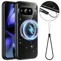 Защитный чехол Deexe Glitter Case with MagSafe для Google Pixel 10 Pro - Black: фото 1 из 7
