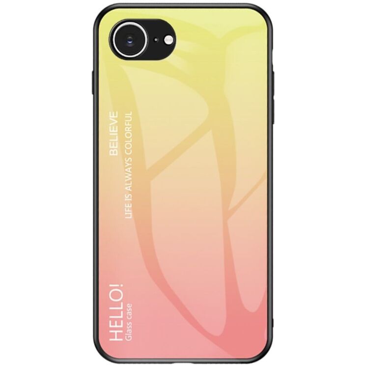Защитный чехол Deexe Gradient Color для Apple iPhone 16e - Yellow: фото 1 из 13