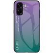 Захисний чохол Deexe Gradient Color для OPPO A6x - Purple (406508V)