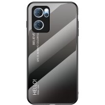 Захисний чохол Deexe Gradient Color для OPPO Reno 7 5G Chinese - Black / Grey: фото 1 з 8