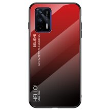 Захисний чохол Deexe Gradient Color для Realme GT - Red / Black: фото 1 з 10