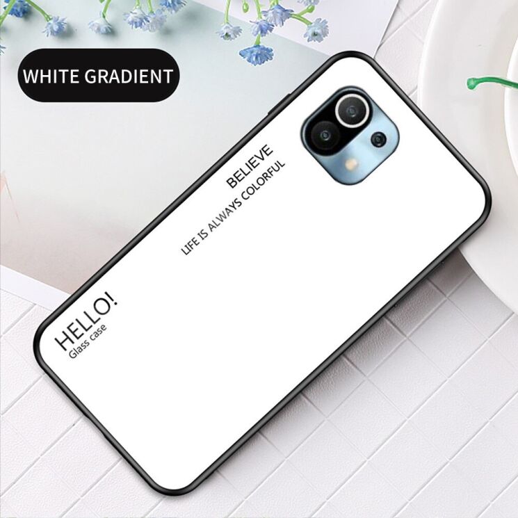 Защитный чехол Deexe Gradient Color для Xiaomi Mi 11 Lite / 11 Lite NE - White: фото 2 из 7