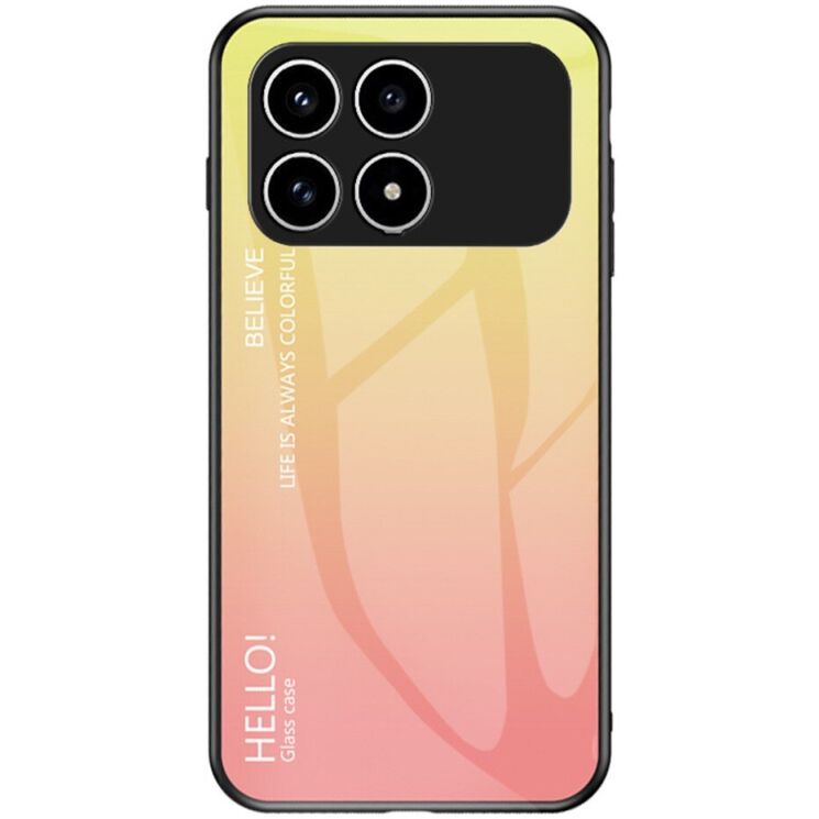 Захисний чохол Deexe Gradient Color для Xiaomi Poco F8 Pro - Yellow: фото 1 з 8