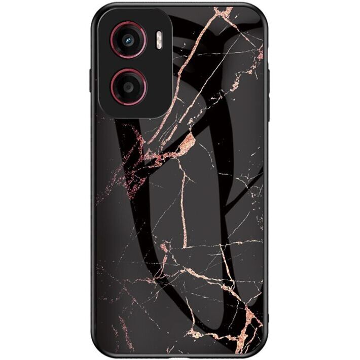 Захисний чохол Deexe Gradient Pattern для Motorola Moto G05 - Gold / Black: фото 1 з 6