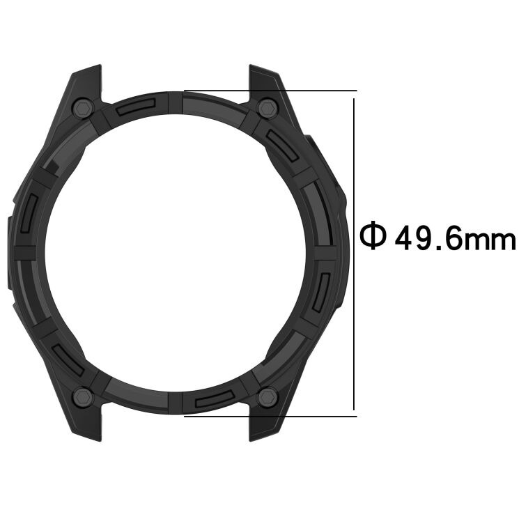 Защитный чехол Deexe Hollow Cover для Garmin Quatix 8 (47mm) - Midnight Blue: фото 7 из 7