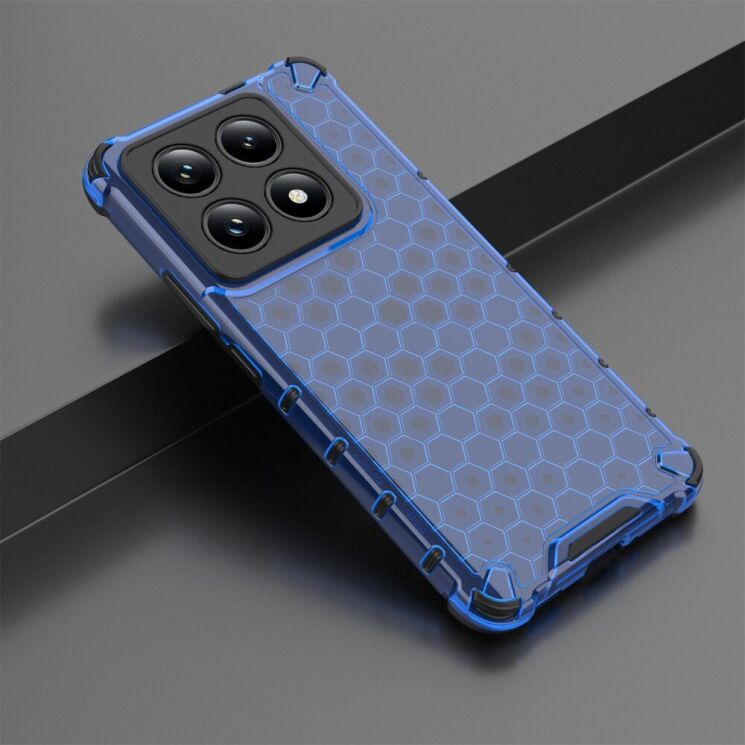 Защитный чехол Deexe Honeycomb Series для Xiaomi 14T Pro - Blue: фото 3 из 5