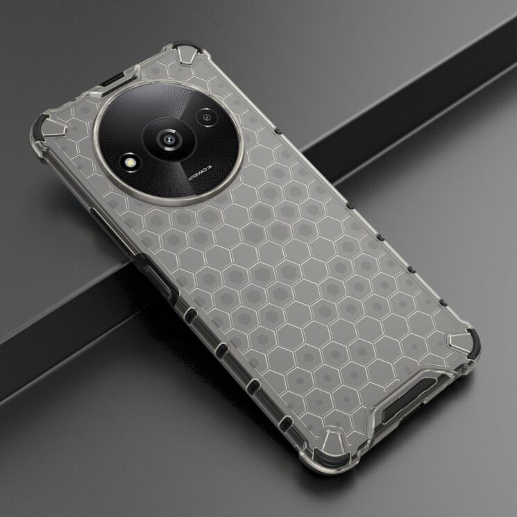 Защитный чехол Deexe Honeycomb Series для Xiaomi Redmi A3 - Black: фото 2 из 7