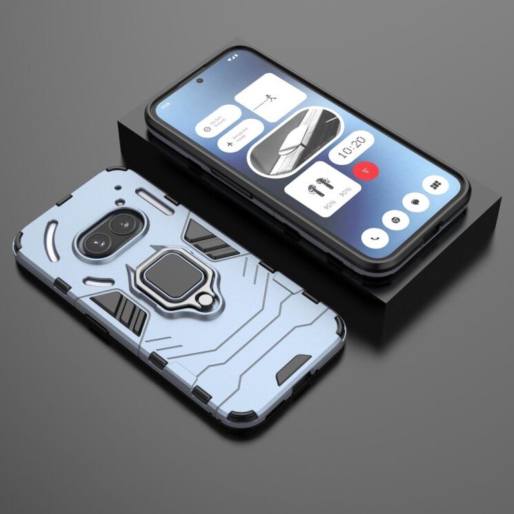 Защитный чехол Deexe Hybrid Case для Nothing Phone (2a) / Phone (2a) Plus - Blue: фото 5 из 7