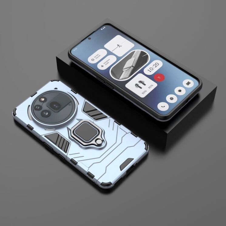 Защитный чехол Deexe Hybrid Case для Nothing Phone (3a) Pro - Blue: фото 3 из 5