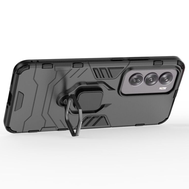 Защитный чехол Deexe Hybrid Case для OPPO Reno 12 Pro - Black: фото 3 из 8