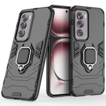 Защитный чехол Deexe Hybrid Case для OPPO Reno 12 Pro - Black: фото 1 из 8