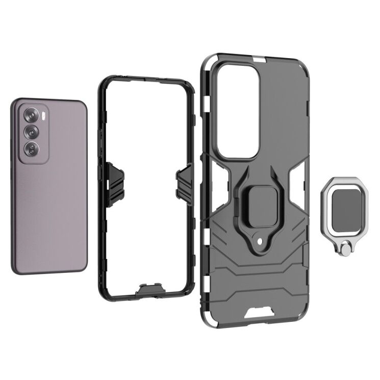 Защитный чехол Deexe Hybrid Case для OPPO Reno 12 Pro - Red: фото 6 из 6