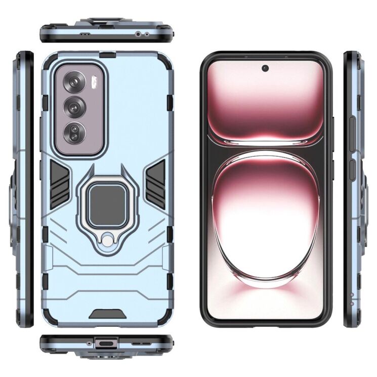 Защитный чехол Deexe Hybrid Case для OPPO Reno 12 Pro - Red: фото 5 из 6