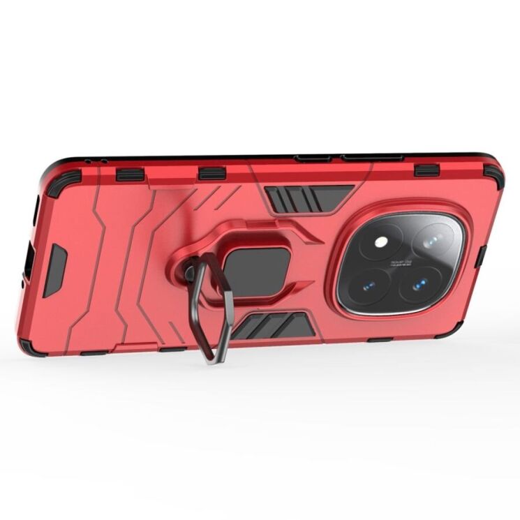 Защитный чехол Deexe Hybrid Case для Xiaomi Redmi Note 14 Pro Plus - Red: фото 3 из 6