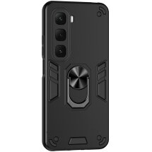 Захисний чохол Deexe Hybrid Shell для Infinix Hot 60і - Black: фото 1 з 7