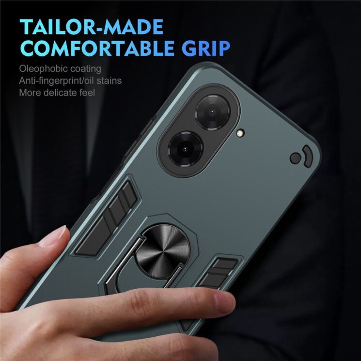 Защитный чехол Deexe Hybrid Shell для Xiaomi Redmi A5 / Poco C71 - Green: фото 5 из 7