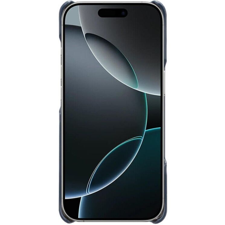 Захисний чохол Deexe Leather Back Cover для iPhone 18 Pro / 17 Pro - Blue: фото 2 з 5
