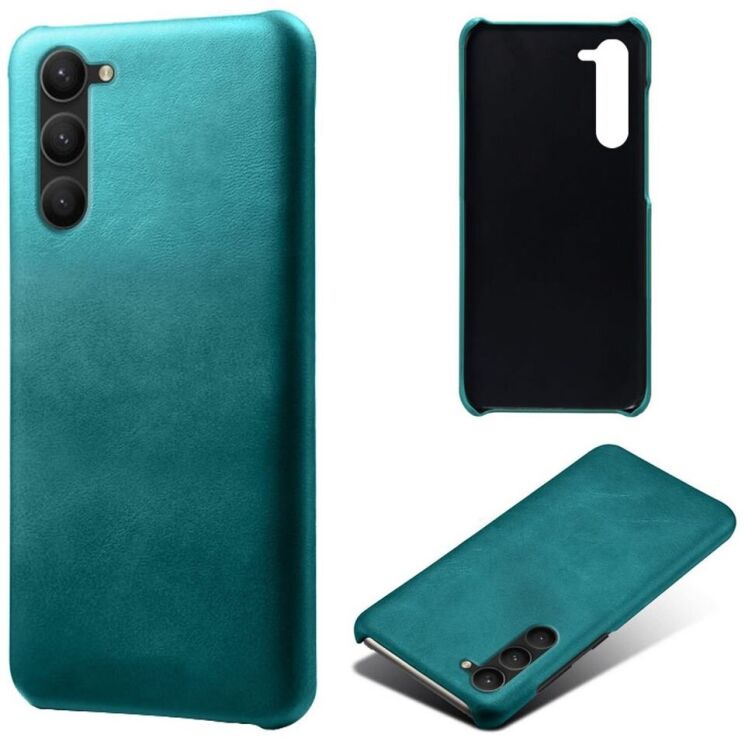 Защитный чехол Deexe Leather Back Cover для Samsung Galaxy S24 Plus - Green: фото 1 из 4