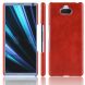 Защитный чехол Deexe Leather Back Cover для Sony Xperia 10 Plus - Red (202213R). Фото 1 из 8