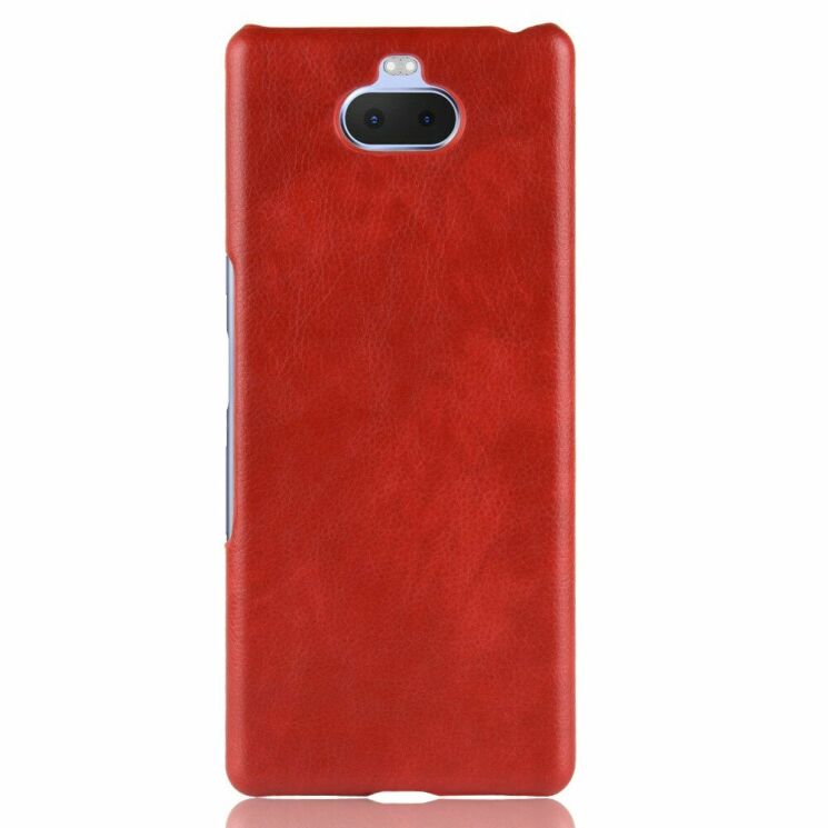 Защитный чехол Deexe Leather Back Cover для Sony Xperia 10 Plus - Red: фото 2 из 8