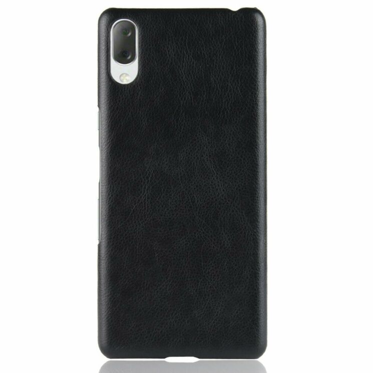 Защитный чехол Deexe Leather Back Cover для Sony Xperia L3 - Black: фото 2 из 5