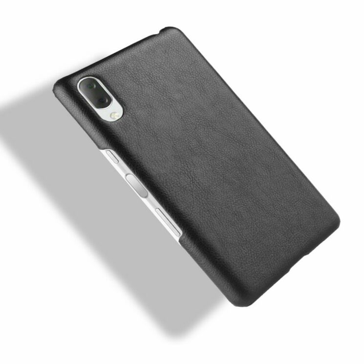 Защитный чехол Deexe Leather Back Cover для Sony Xperia L3 - Black: фото 5 из 5
