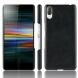 Защитный чехол Deexe Leather Back Cover для Sony Xperia L3 - Black (215206B). Фото 1 из 5