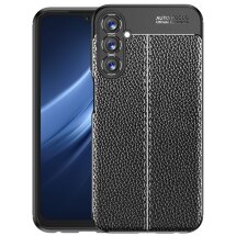 Захисний чохол Deexe Leather Cover для Samsung Galaxy A24 (A245) - Black: фото 1 з 7