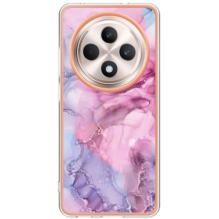 Защитный чехол Deexe Marble Case для OPPO Reno 12 F/FS - Rose: фото 2 из 8