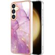 Защитный чехол Deexe Marble Style для Samsung Galaxy S24 Plus - Light Purple (343432LV)