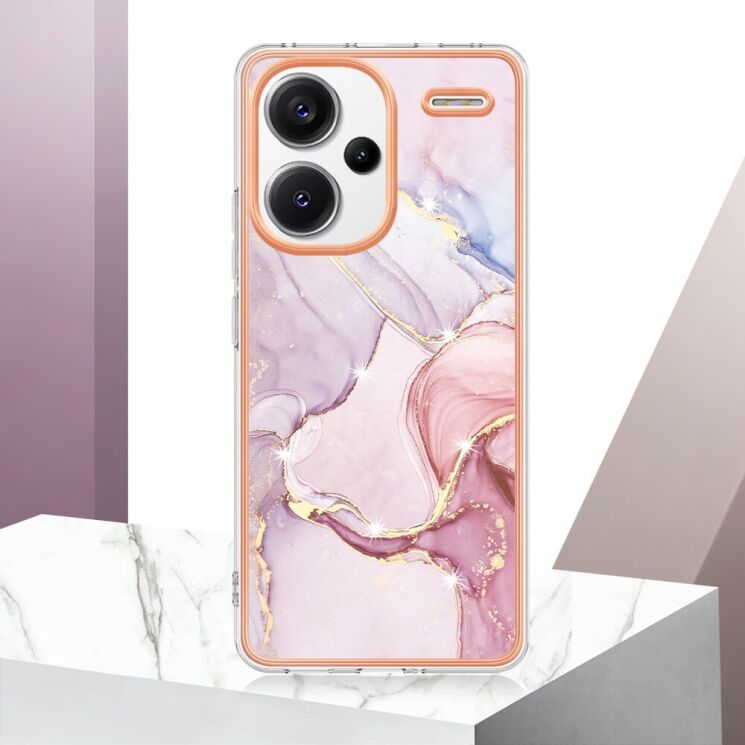Защитный чехол Deexe Marble Style для Xiaomi Redmi Note 13 Pro+ - Purple: фото 5 из 6