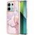 Защитный чехол Deexe Marble Style для Xiaomi Redmi Note 13 Pro 5G / Poco X6 - Rose Gold: фото 1 из 6