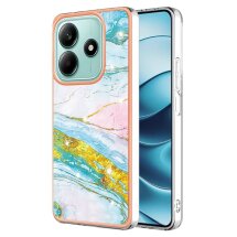Защитный чехол Deexe Marble Style для Xiaomi Redmi Note 14 5G - Green: фото 1 из 6