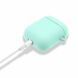 Защитный чехол Deexe Matte Case для Apple AirPods 1 / 2 - Cyan (247304C). Фото 5 из 6