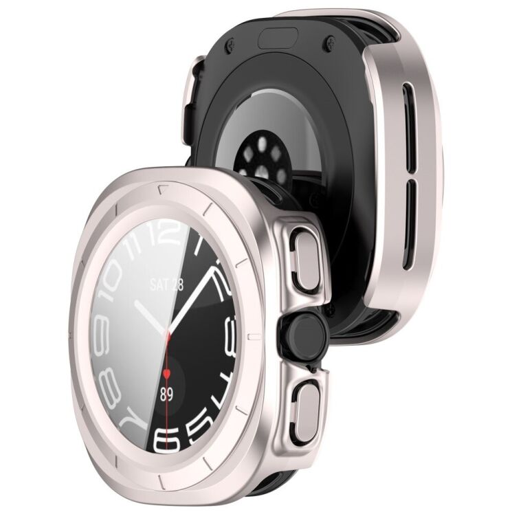 Защитный чехол Deexe Protective Frame для Samsung Galaxy Watch Ultra (47mm) - Starlight: фото 3 из 7