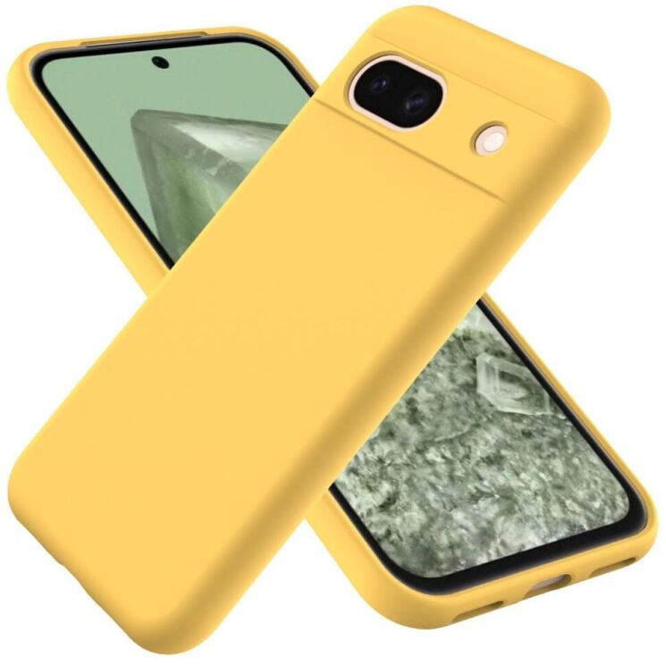 Защитный чехол Deexe Silicone Case для Google Pixel 8A - Yellow: фото 1 из 8