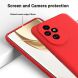 Защитный чехол Deexe Silicone Case для Honor 200 Pro - Red (362120R). Фото 4 из 8