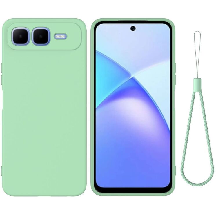 Захисний чохол Deexe Silicone Case для Infinix Smart 10 Plus - Green: фото 1 з 9
