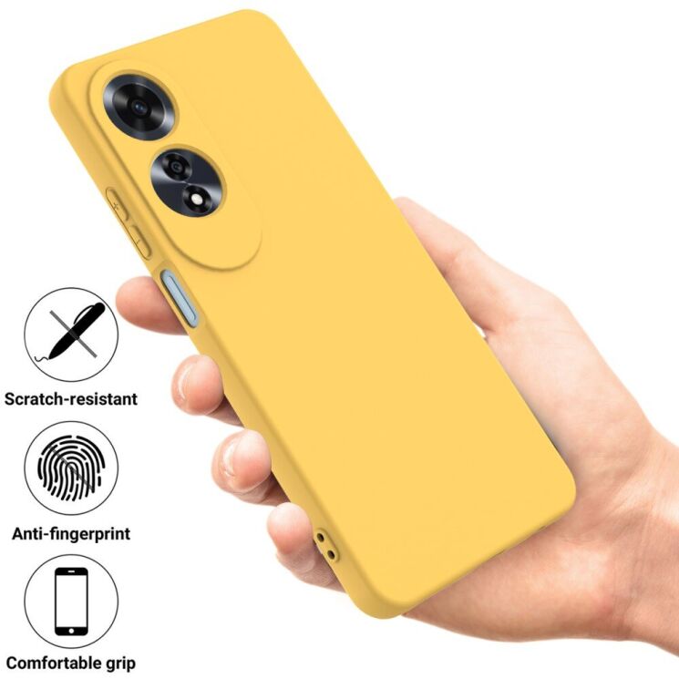 Защитный чехол Deexe Silicone Case для OPPO A60 - Yellow: фото 2 из 8