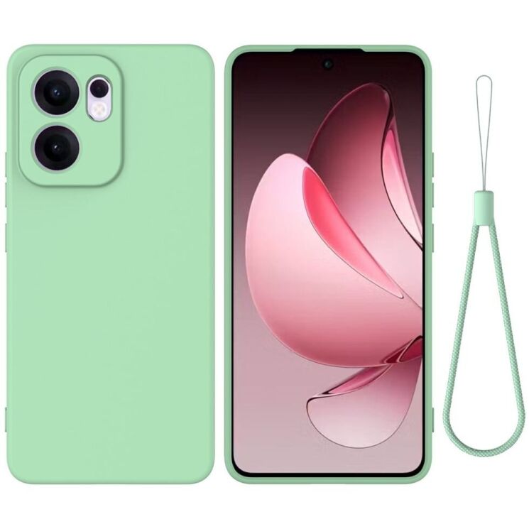 Защитный чехол Deexe Silicone Case для OPPO Reno 13 F/FS 5G - Green: фото 1 из 8