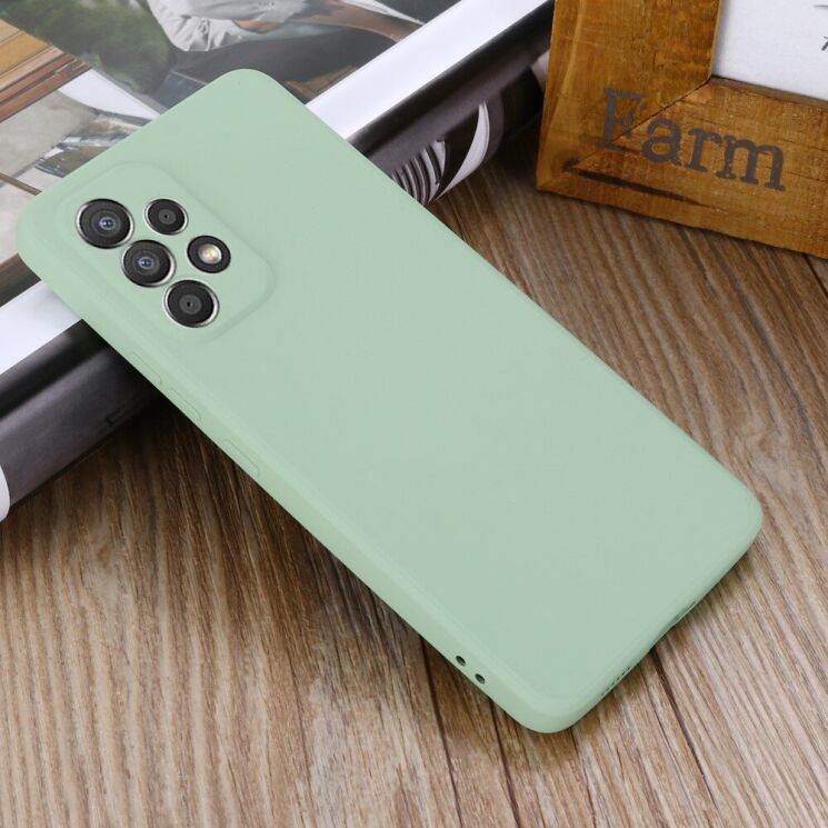 Защитный чехол Deexe Silicone Case для Samsung Galaxy A53 (A536) - Green: фото 3 из 7