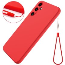 Защитный чехол Deexe Silicone Case для Samsung Galaxy M15 (M156) - Red: фото 1 из 7