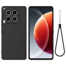 Защитный чехол Deexe Silicone Case для TECNO Camon 30 (CL6) - Black: фото 1 из 8
