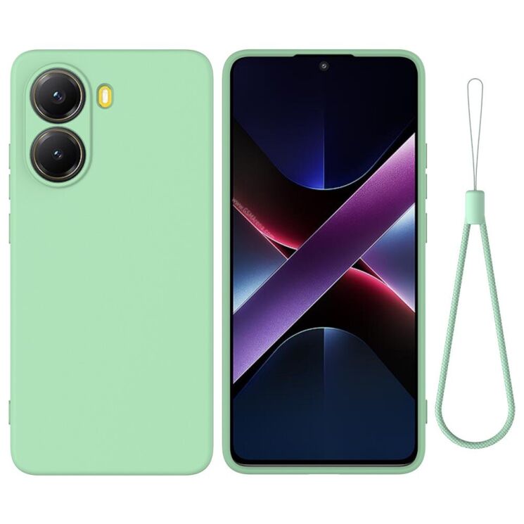 Захисний чохол Deexe Silicone Case для Xiaomi Poco X7 Pro - Green: фото 1 з 9