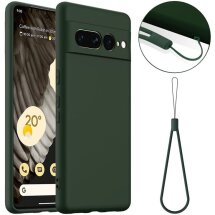 Защитный чехол Deexe Silicone Case with MagSafe для Google Pixel 7 Pro - Dark Green: фото 1 из 9