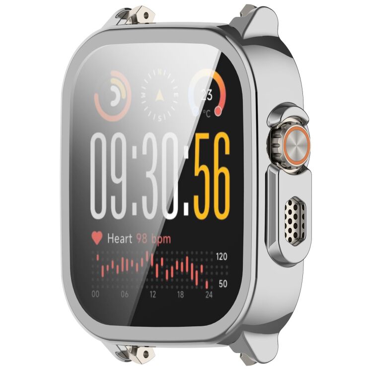Защитный чехол Deexe Silicone Frame для Realme Watch 5 - Silver: фото 5 из 7