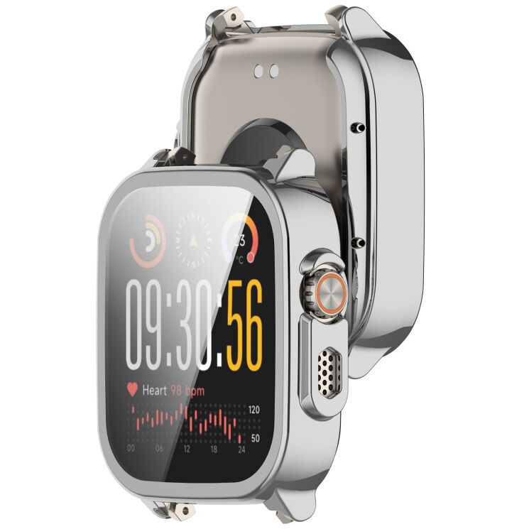 Защитный чехол Deexe Silicone Frame для Realme Watch 5 - Silver: фото 6 из 7