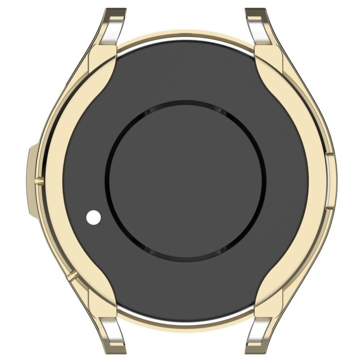 Захисний чохол Deexe Silicone Frame для Samsung Galaxy Watch 6 Classic (47mm) - Gold: фото 7 з 8